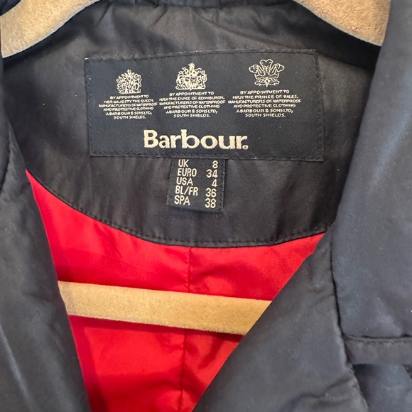 Barbour Women's Black Quilted Jacket - Size 4 - Picture 3 of 4